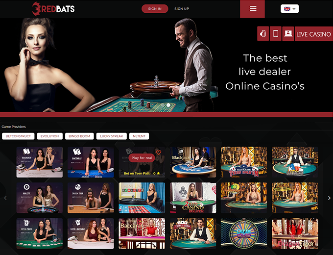 our online gaming consultants created this live dealer casino site